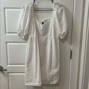 Old Navy Textured White Dress